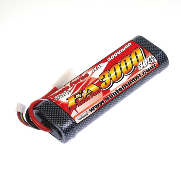 EA3000 11.1V 30C+α Li-Poバトルパック Ver.2[ラージタイプ][5347V...