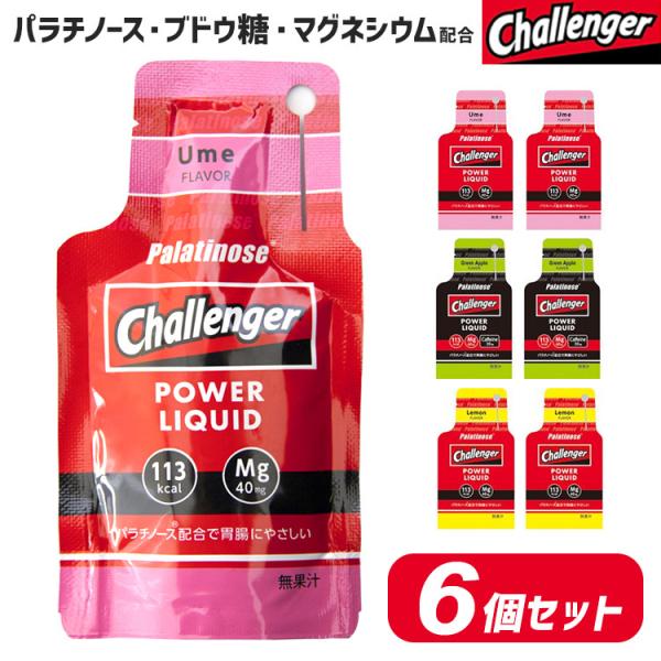 Challenger エナジー ジェル 6個 セット スポーツ ゼリー エネルギー 補給食 行動食 ...