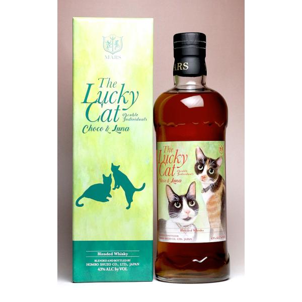 ザ・ラッキーキャット Choco &amp; Luna 43度 700ml 本坊酒造 マルス駒ヶ岳蒸溜所 T...