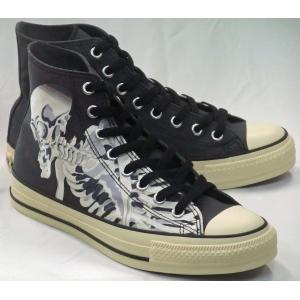 CONVERSE ALL STAR (R) UKIYOEPRINT HI スカル ブラック メンズ コンバース オールスター ウキヨエプリント 浮世絵 骸骨 妖怪 ハイカット コットン スニーカー｜シューズマーケット ヒグチ商店