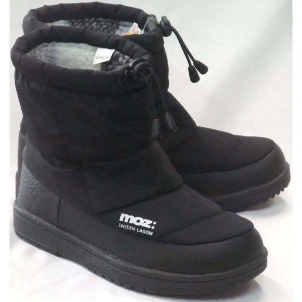 MOZ モズ MZ-7000 防水 防寒 防滑 ウインターショートブーツ ブラック レディース スノ...