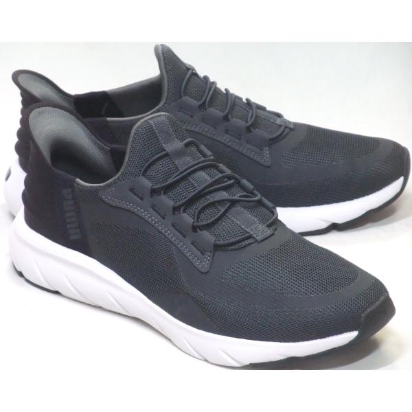 PUMA プーマ SOFTRIDE FLEX LACE EASE IN ALT WID S.グレー ...