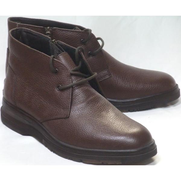 ムーンスター ワールドマーチ WM2932TSR 防水 透湿 防滑 本革 チャッカブーツ ダークブラ...