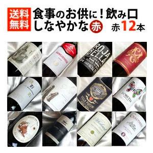 ワインセット 赤ワイン 12本 飲み比べ しなやかな飲み口 12本セット