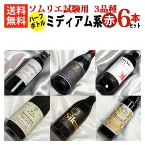 ソムリエ試験 対策 ミディアム系5品種 赤ワイン ハーフボトル 一歩深い 