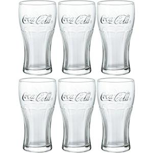 アデリア グラス コップ タンブラー コカ・コーラグラス クリア 370ml 6個セット Coka Cola/ジェヌイングラス 日本製｜higurashi-kobo