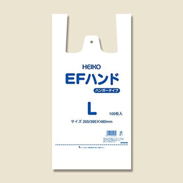 レジ袋 ＥＦハンド Ｌ 乳白色 （１００枚×１０袋）１０００枚入