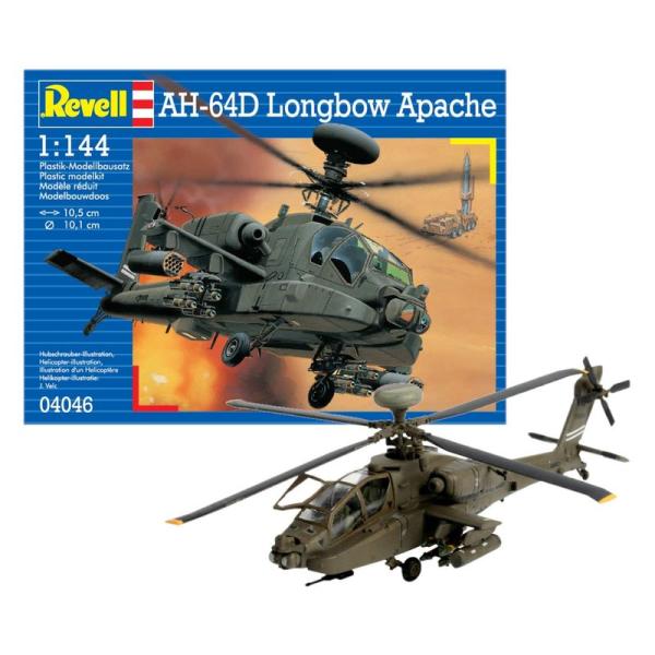 ドイツレベル 1/144 AH-64D ロングボウ アパッチ 04046 プラモデル