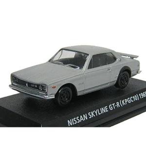 コナミ 1/64 絶版名車コレクション Vol,1 ニッサン スカイライン GT-R 型式KPGC10 1969 銀