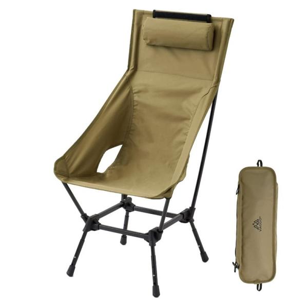 Viaggio+ アウトドアチェア ハイバックチェア リクライニング キャンプ 椅子 軽量 コンパク...