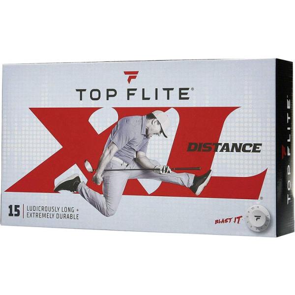 2019 Top-Flite XL ディスタンスゴルフボール - 最大距離と耐久性 - ホワイト 4...