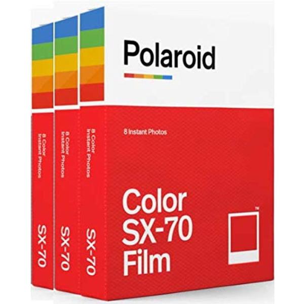 Polaroid Originals SX70 Color Film Triple Pack