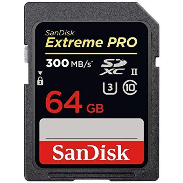 サンディスク 64GB・UHS Speed Class3(UHS-II)対応SDXCカード SDSD...