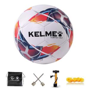 KELME サッカーボール 4号球 5号球 成人用 スポーツボール 耐摩耗 (9886130 ネイビー/レッド,4号球)｜higurashi-kobo