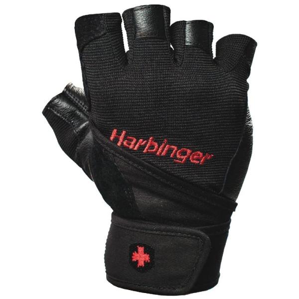 Harbinger Pro Wristwrap VentedクッションレザーPalmウエイトリフティ...