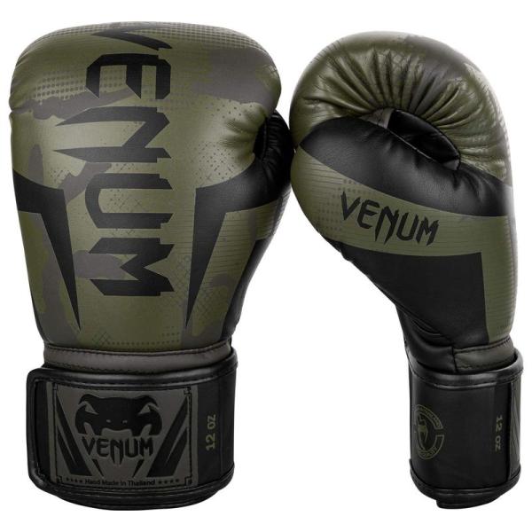 VENUM エリート ボクシング グローブ Elite Boxing Gloves カーキ/カモ V...