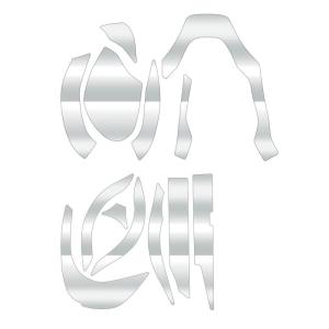 CUSTOM SEAT.JP 鎧 YOROI 21スコーピオンDC用 カスタムデカール キズ防止 傷保護 ベイトリールカスタム (クリア（右｜higurashi-kobo