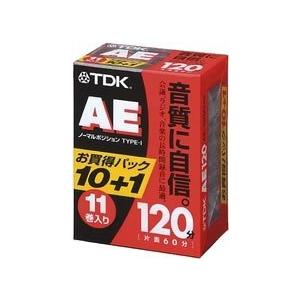 TDK オーディオカセットテープ AE 120分11巻パック AE-120X11G