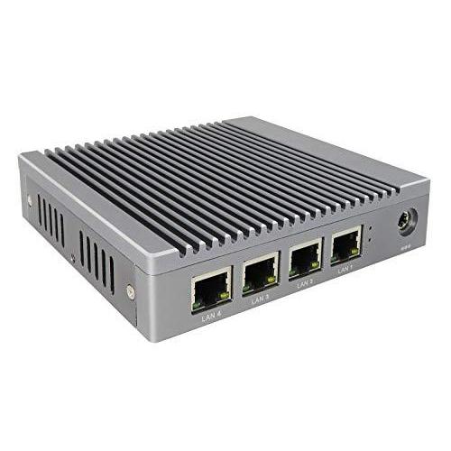 Skynew 小型パソコン ファンレス 業務用 産業用pc LAN×4 低消費電力 インテル Cel...