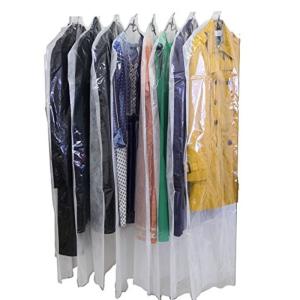 洋服カバー 衣類カバー コートサイズ 30枚 片面透明 片面不織布で中身が見える 安心の日本製 大切な衣類のほこりよけに｜higurashi-shop