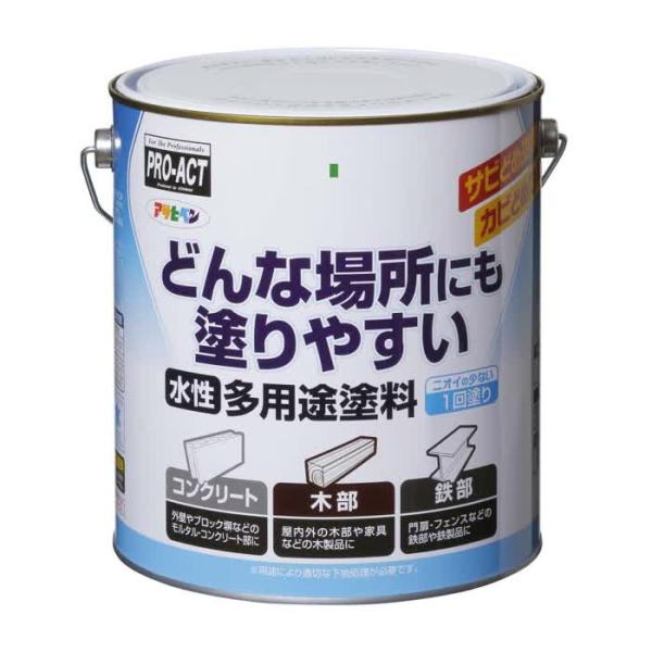 コーナンオリジナル PROACT プロアクト アサヒペン 水性多用途SD 3L アイボリー / サビ...