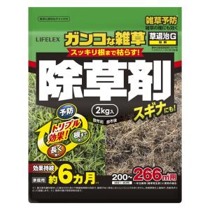 コーナンオリジナル LIFELEX 草退治Ｇ粒剤 2kg／除草剤 スギナ メヒシバ 雑草 予防 ライフレックス｜hihshop