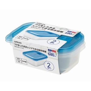コーナン オリジナル LIFELEX フタをしたままレンジできる保存容器 長