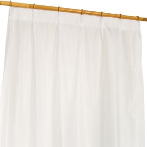 アーリエ(Arie) レースカーテン ホワイト 幅100×丈133cm 2枚セット 防炎 UVカット ウォッシャブル ノアール｜hihshop