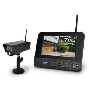 朝日電器 即日出荷 ELPA ワイヤレス防犯カメラ＆モニターセット CMS