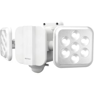 RITEX LED センサー ライト 屋外 8W×2灯式 コンセント式 防犯カメラ