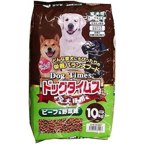 LIFELEX ライフレックス コーナン オリジナル ドッグタイムス 10kg ビーフ&amp;野菜味 全犬...