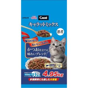 コーナンオリジナル LIFELEX キャラットミックス かつお 4.95kg／猫 餌 キャットフード ペットフード 大容量 日本産 ライフレックス｜hihshop