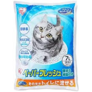 【まとめ買い】 アイリスオーヤマ ペーパーフレッシュ 7L×6個セット 猫砂 ケース販売