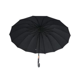 コーナンオリジナル 16本風に強い晴雨傘 ＵＶカット加工 60cm BK｜hihshop