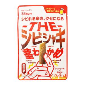【壮関】-THE- シビシャキ 茎わかめ 26g / ワカメ 茎ワカメ おつまみ お酒のお供 おやつ 間食 お菓子 ピリ辛 シャキシャキ お菓子 家飲み 酒の肴