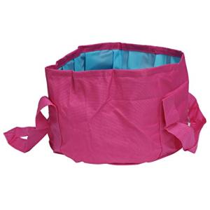 折り畳み バケツ 大容量 携帯用 アウトドア キャンプ 旅行 足湯 収納袋付き 防災 軽量 持ち運び レジャー バー