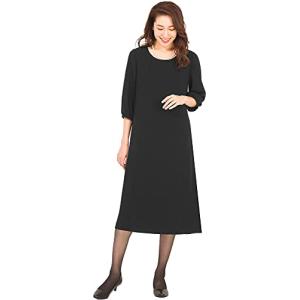 AddRouge ブラックフォーマル 喪服 ワンピース 礼服 レディース ロング丈 冠婚葬祭 夏  ロング丈 9号