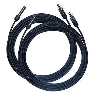 ソーラー 延長 ケーブル 1500V 15m ソーラーパネル接続用 コネクタ付き MC4コネクター 太陽光コネクター 2本セット