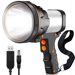 Ambertech 格好いい懐中電灯 LED充電式 7000LM 多機能探照灯防水型 三脚付き