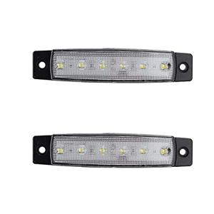 Askelich サイドマーカー ランプ LED 24V 12V トラック デコトラ ドレスアップ 高輝度 防水 IP65 イルミネーション 5色 2個セット