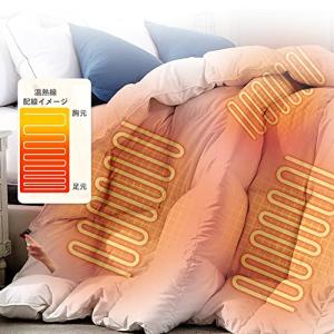 電気毛布 掛け毛布 電気布団 電熱羽毛布団 羽毛掛け布団 羽毛ふとん 750FP 洗える 抗菌 防臭加工 ダウン90％ 羽毛掛け布団 冬用 かけ布団 230x230cm