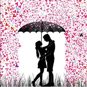 Tubame stall 38 相合傘 ダイアモンドビーズ絵画 刺繍キット 5D ダイアモンドカラーストーン 刺繍キット クロスステッチ刺繍キット DIY 手作り絵画手芸キット