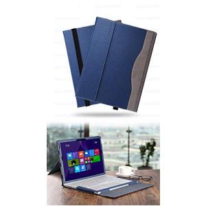 Heycase Surface Book 3/2/1 13.5インチケース PUレザーケース 支柱付き保護ケース カバー 着脱可能 ブルー