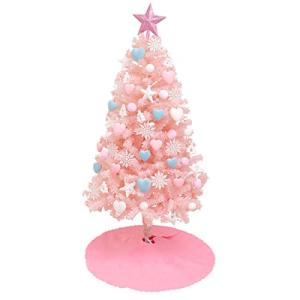 VeroMan クリスマスツリー ピンク オーナメント LEDライト 12種類の飾り 豪華 セット