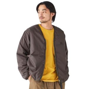 [クリフメイヤー] 中綿 ノーカラー ジャケット メンズ LARGE ブラウンの商品画像