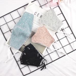 マスク 洗える スパンコール キラキラ ラメ  ピカピカマスク　ぴかぴかマスク　ファッションマスク パーティー おしゃれ 派手 華やか 上品 送料無料　