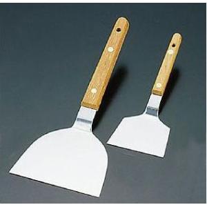 18-0ステンレス ローズ柄 起金 3.5寸 品番：2-0687-0203 お好み焼き