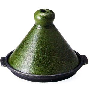 トナミ　アルミ合金　深型タジン鍋（オリーブ）Ф19　内面フッ素加工　品番：20075　代引不可商品です。｜hikari-chyubo