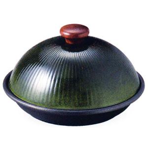 トナミ　アルミ合金　ドーム型蒸鍋（オリーブ）Ф25　内面フッ素加工　品番：20861　代引不可商品です。｜hikari-chyubo