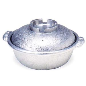 トナミ　アルミ製　電磁用（IH対応）　土鍋風鍋寸法：Ф24×H10cm（白仕上）品番：35245　代引不可商品です。｜hikari-chyubo